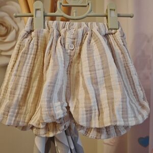 4/25Japan brand tete little girl Muslim Striped Shorts